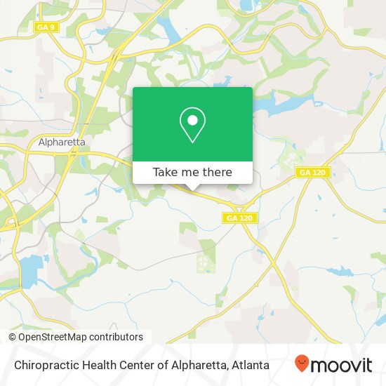 Chiropractic Health Center of Alpharetta map