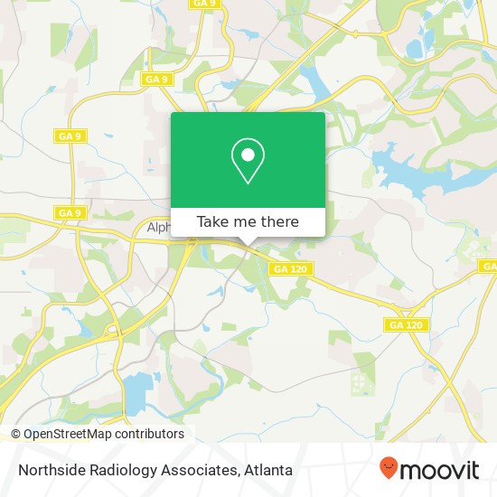 Mapa de Northside Radiology Associates