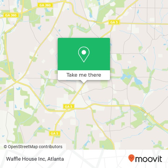 Waffle House Inc map