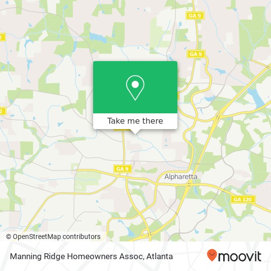 Mapa de Manning Ridge Homeowners Assoc