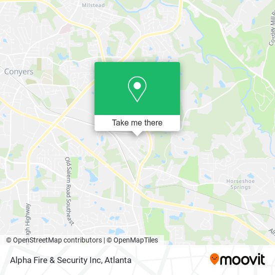 Mapa de Alpha Fire & Security Inc