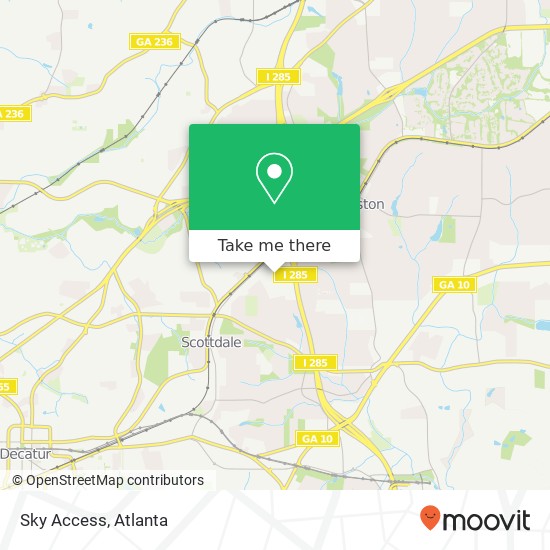 Sky Access map