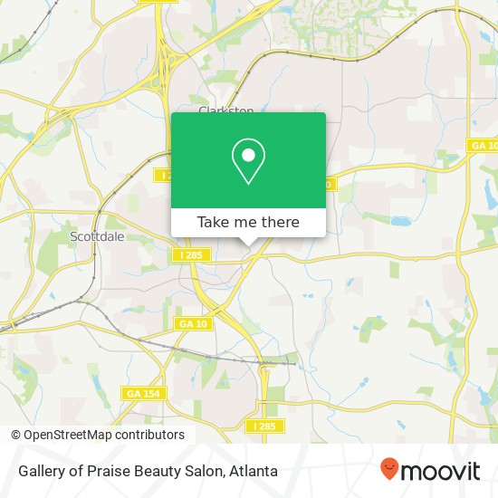 Mapa de Gallery of Praise Beauty Salon