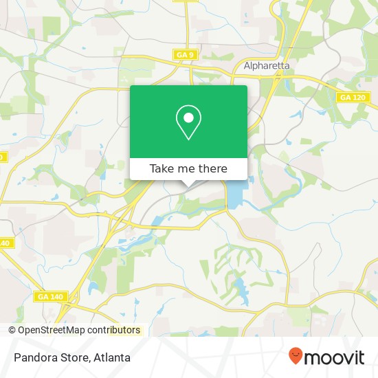 Mapa de Pandora Store