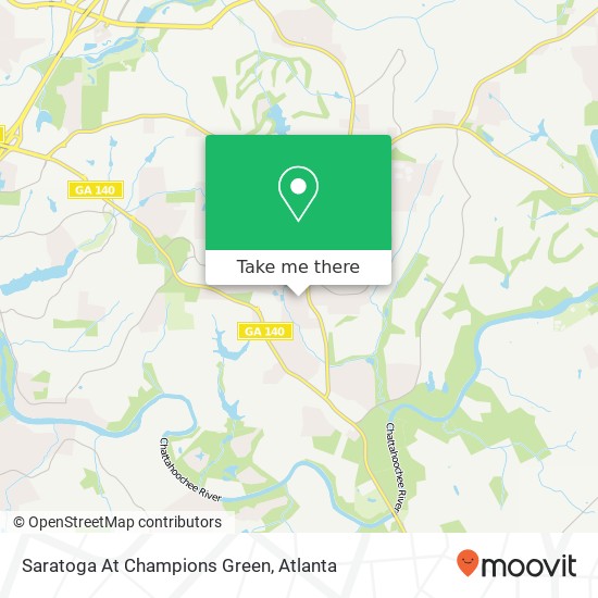 Saratoga At Champions Green map