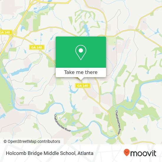 Mapa de Holcomb Bridge Middle School