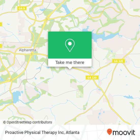 Proactive Physical Therapy Inc map