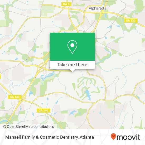 Mansell Family & Cosmetic Dentistry map