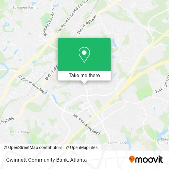 Mapa de Gwinnett Community Bank
