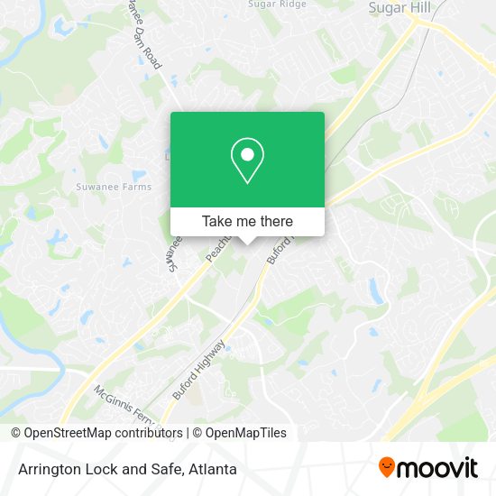 Arrington Lock and Safe map