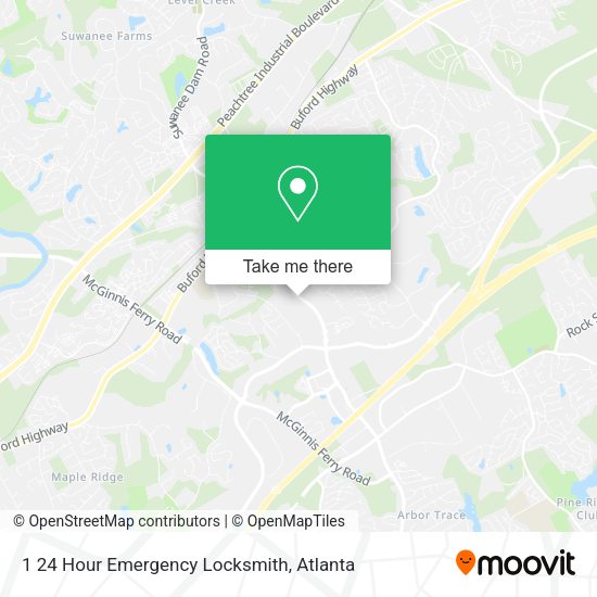 1 24 Hour Emergency Locksmith map