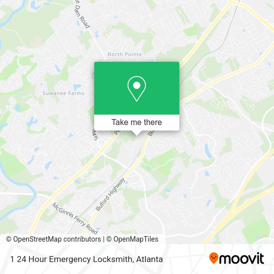 1 24 Hour Emergency Locksmith map