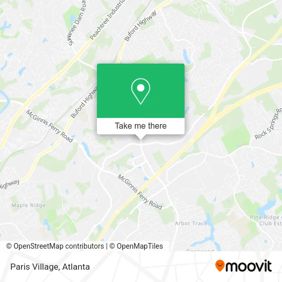 Mapa de Paris Village