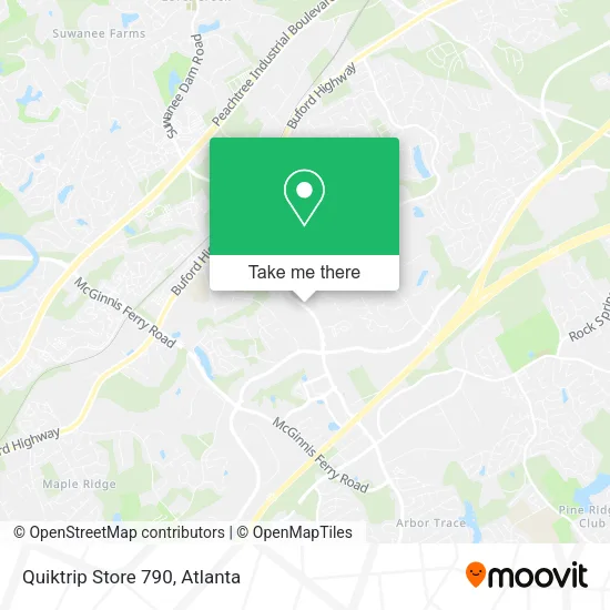 Mapa de Quiktrip Store 790