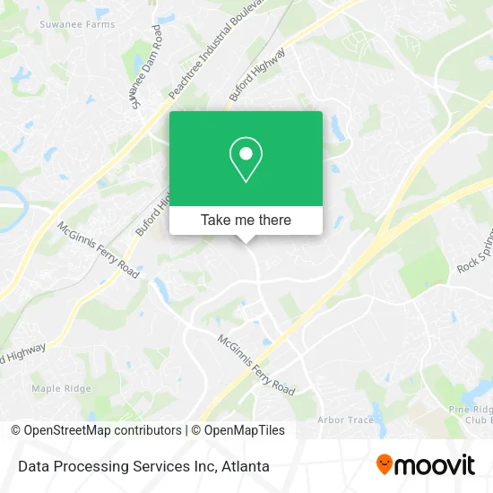 Mapa de Data Processing Services Inc