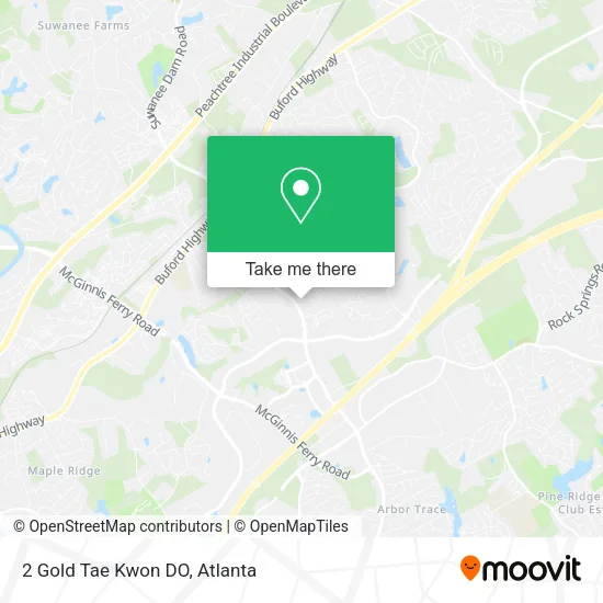 2 Gold Tae Kwon DO map