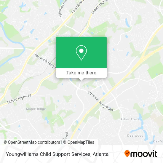 Youngwilliams Child Support Services map