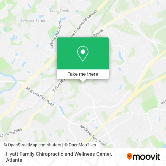 Hyatt Family Chiropractic and Wellness Center map