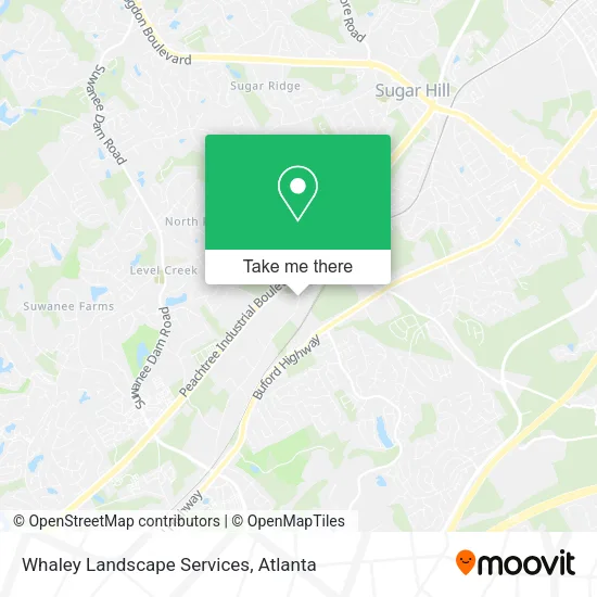 Whaley Landscape Services map