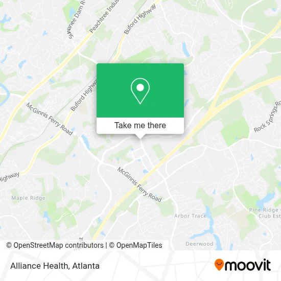 Alliance Health map