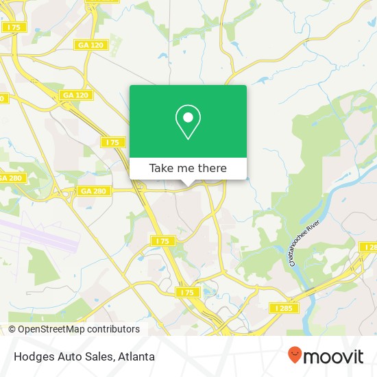 Hodges Auto Sales map