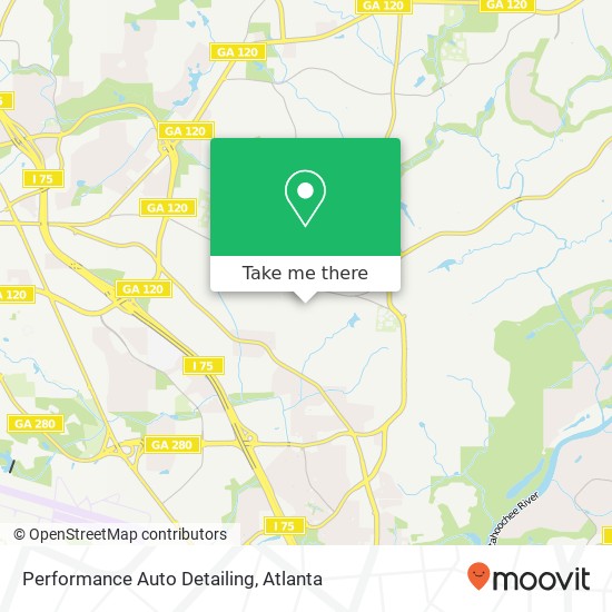 Performance Auto Detailing map