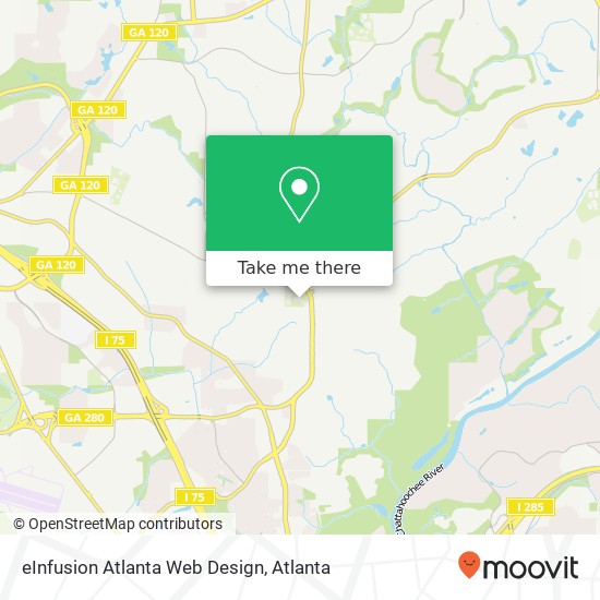 eInfusion Atlanta Web Design map