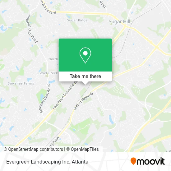 Evergreen Landscaping Inc map
