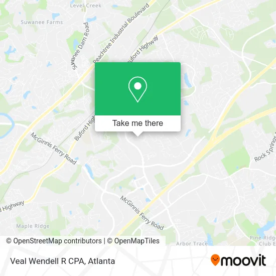 Mapa de Veal Wendell R CPA