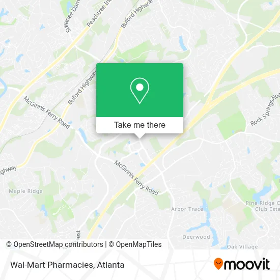 Wal-Mart Pharmacies map