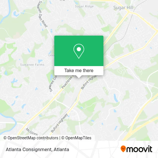 Mapa de Atlanta Consignment
