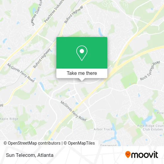 Sun Telecom map