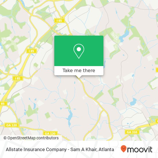 Allstate Insurance Company - Sam A Khair map