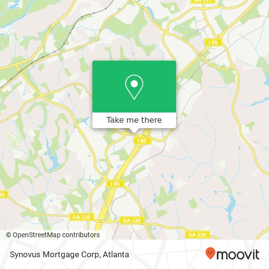 Mapa de Synovus Mortgage Corp