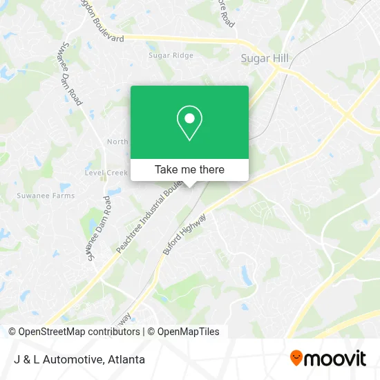 J & L Automotive map