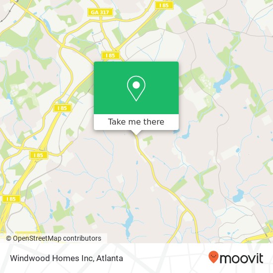 Mapa de Windwood Homes Inc