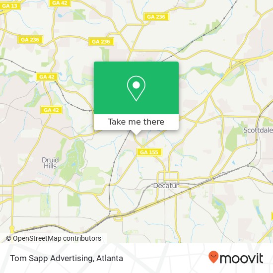 Tom Sapp Advertising map