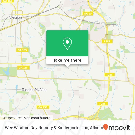 Wee Wisdom Day Nursery & Kindergarten Inc map