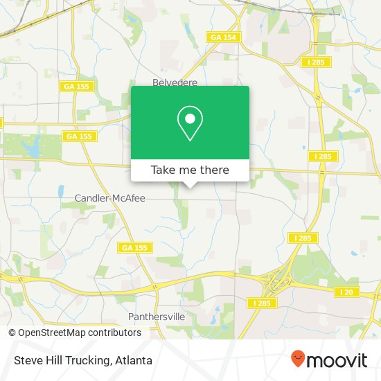 Steve Hill Trucking map