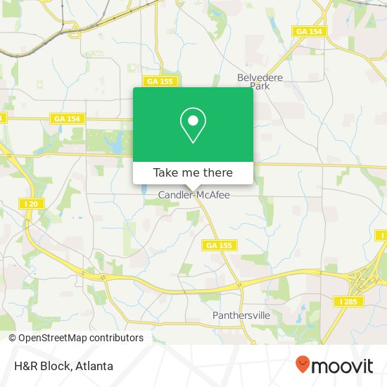 Mapa de H&R Block