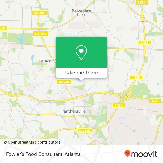 Mapa de Fowler's Food Consultant