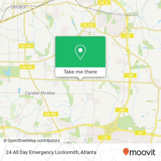 24 All Day Emergency Locksmith map