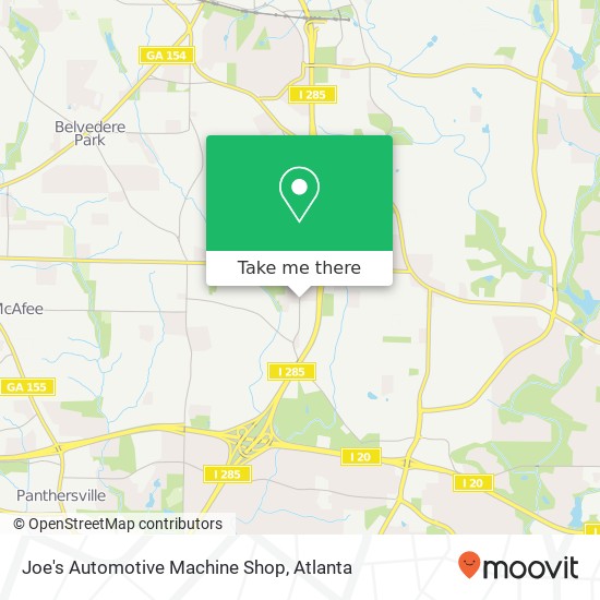 Joe's Automotive Machine Shop map