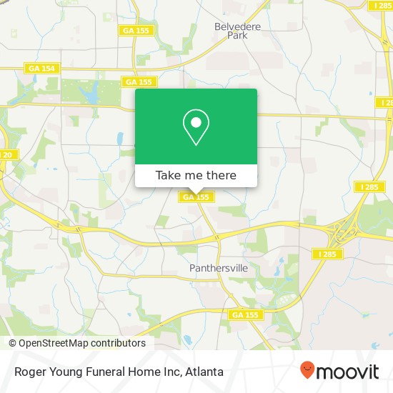 Roger Young Funeral Home Inc map