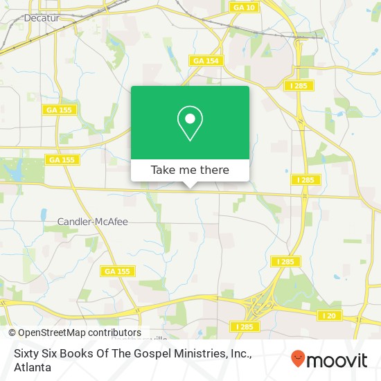 Sixty Six Books Of The Gospel Ministries, Inc. map