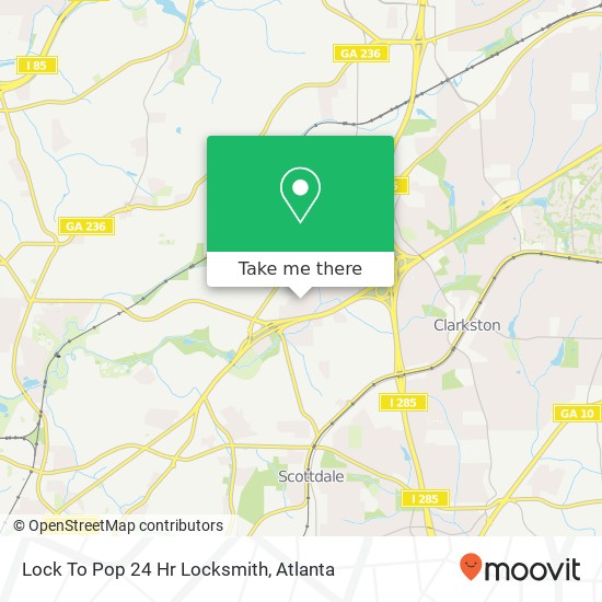 Lock To Pop 24 Hr Locksmith map