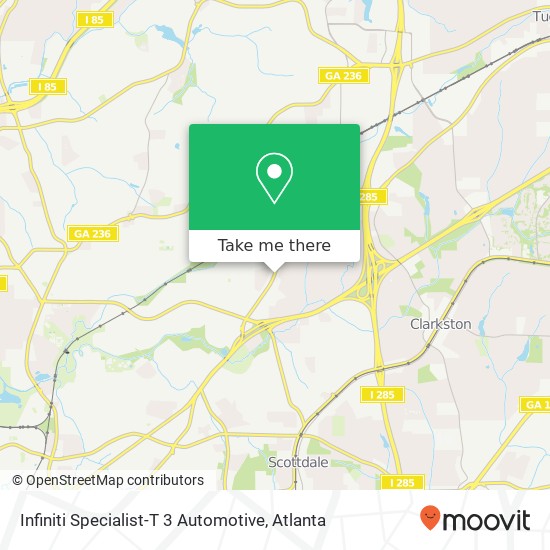 Infiniti Specialist-T 3 Automotive map