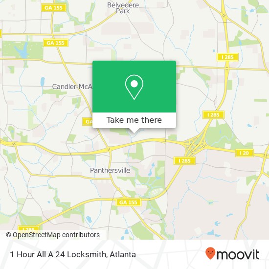 1 Hour All A 24 Locksmith map