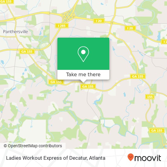 Mapa de Ladies Workout Express of Decatur