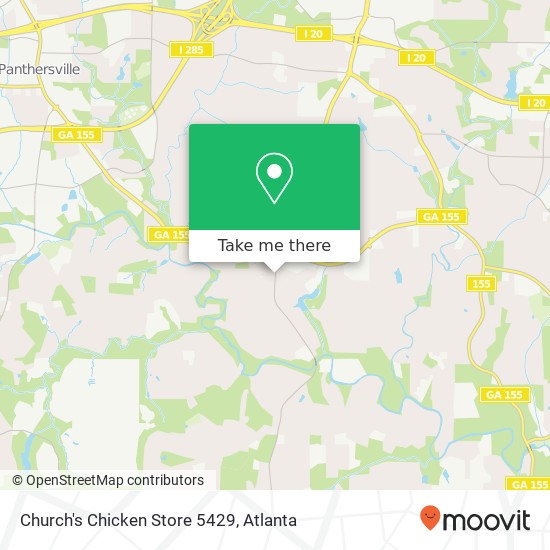 Mapa de Church's Chicken Store 5429